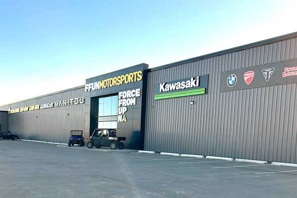 An used car shop