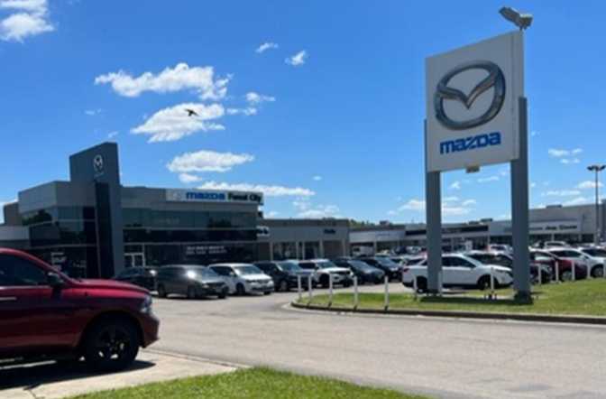 An used car shop